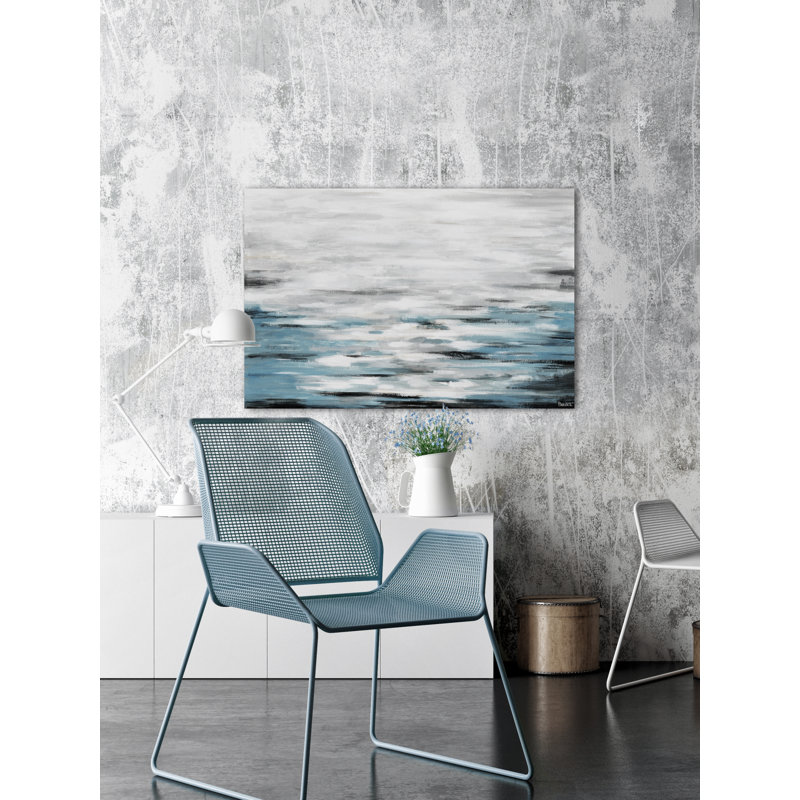 « reflective sea », reproduction sur toile tendue, H 30 po x l 45 po x P 1,5 po, Toile tendue