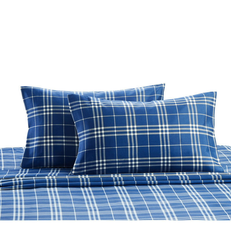 Giannini Microfiber Plaid Sheet Set, Full