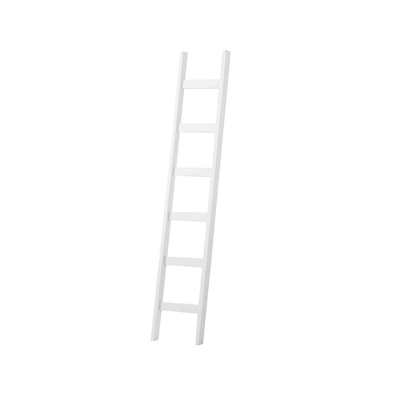Nayaliz 188cm H x 36cm W Ladder Bookcase, White
