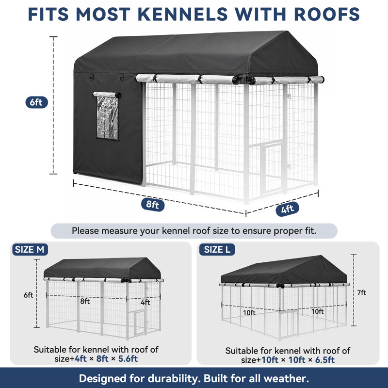 Housse de chenil, 4.ftx8.ft Insulated Kennel cover