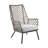 Marco Indoor Outdoor Steel Lounge Chair With Rope And Gray Cushion-1325623829