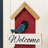 30"H Solid Wood Birdhouse Shaped Porch Décor