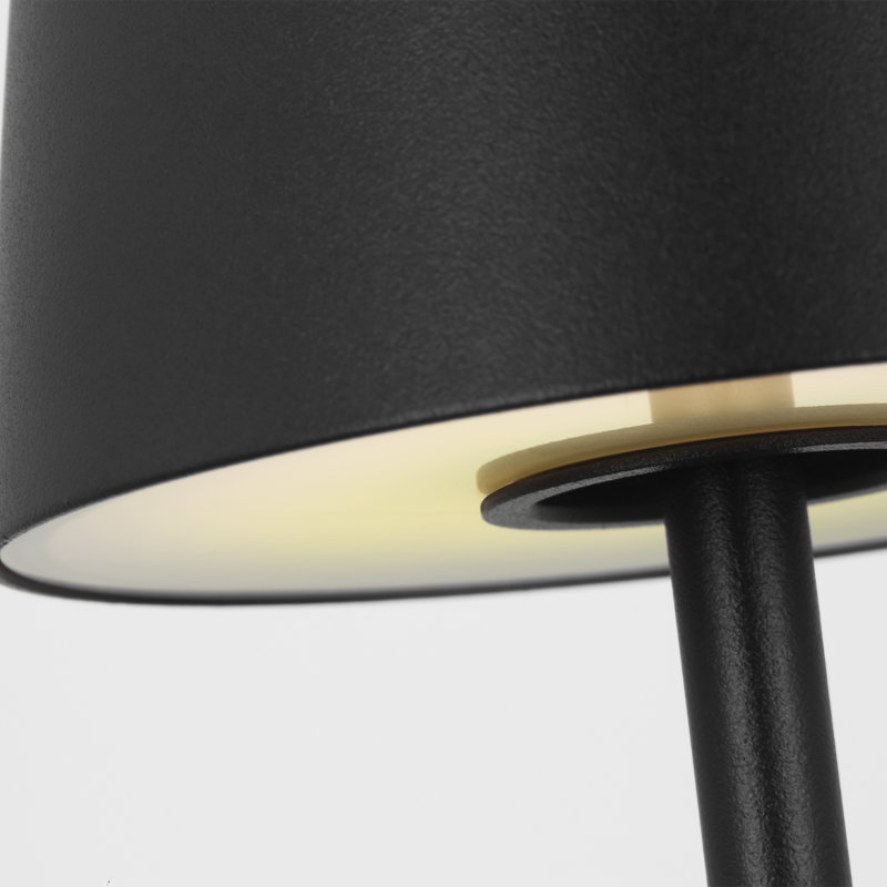 Nevis Accent Rechargeable Table Lamp, Black