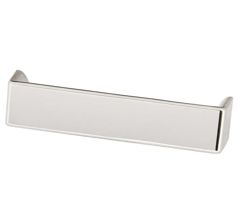 Poignée de tiroir en nickel poli de 3-3 / 4 po Lancaster, Nickel poli
