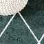 Tapis vert / blanc Bertrice-666644980