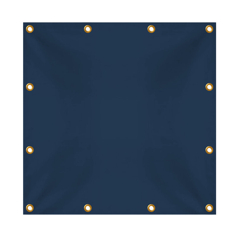 Blue Elephant Blue Vinyl, 213.4cm W x 152.4cm D