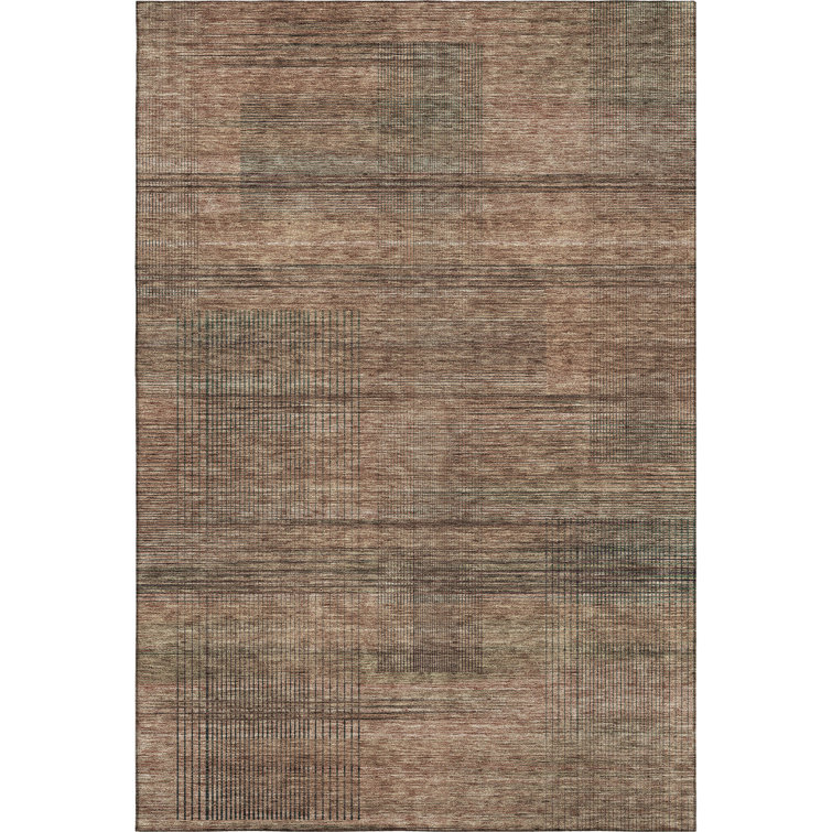 Premium Machine Washable Prisco Paprika Rug