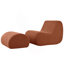 Fauteuil d'appoint avec repose-pieds Modern Wave-1514786074