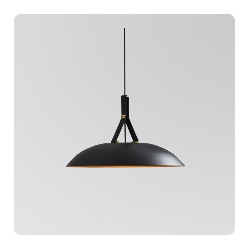 Luminaire suspendu 24 po DEL Volo, 2 700 K, Noir