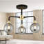 Bainville Glass Semi Flush Mount