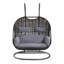 Chaise suspendue en osier et tissu Vasant