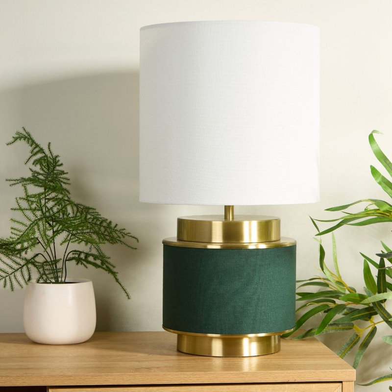 Table Lamp, Green/Gold