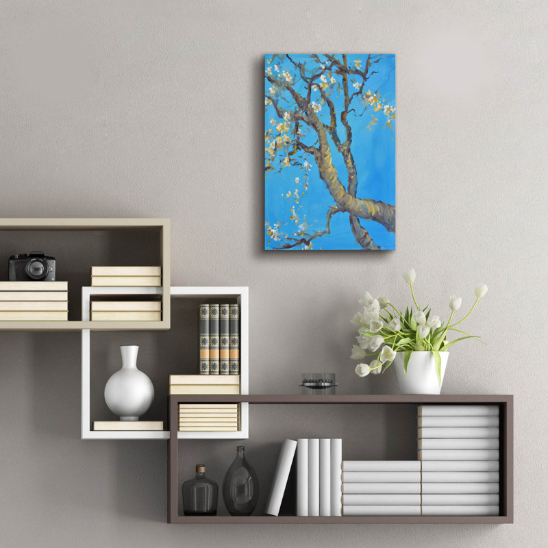  «Cherry Blossoms 1» par Jadei, impression murale en verre acrylique, 16 po x 24 po, H 24 po x l 16 po