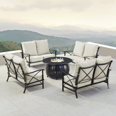 Okal 8 - Person Patio Conversation Set with Cushions