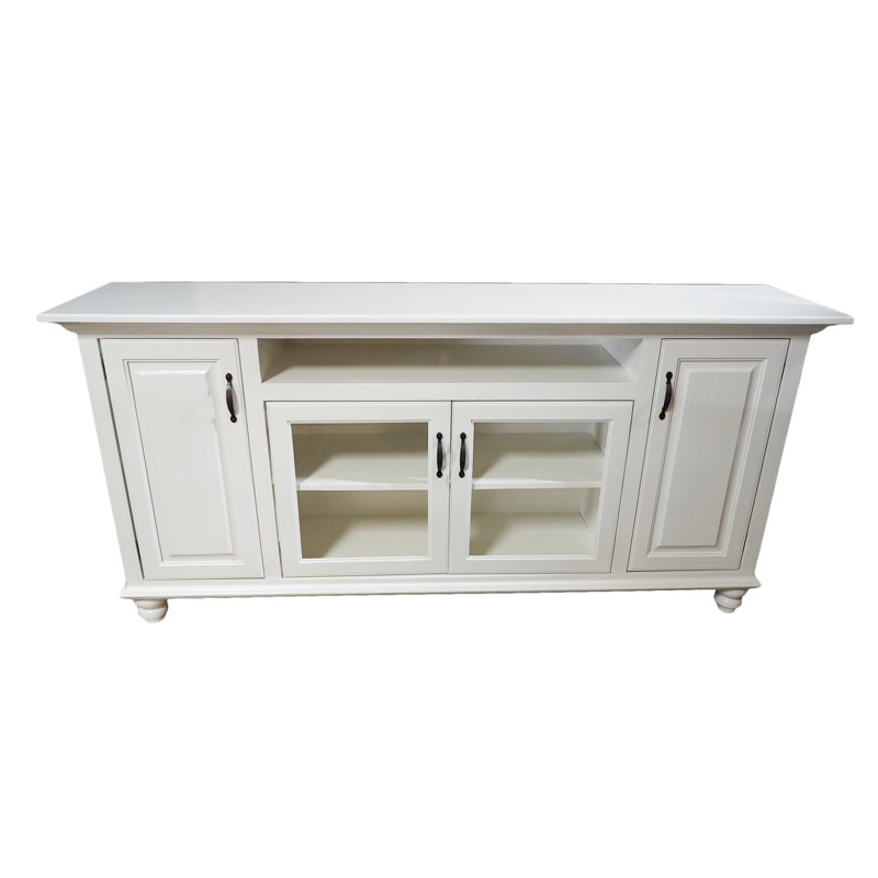 Velarde Unfinished TV Stand for TVs up to 88", Autumn Sage