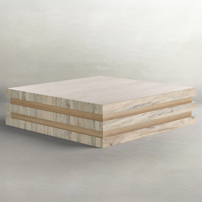 Gabby Single Coffee Table In Medium Wood