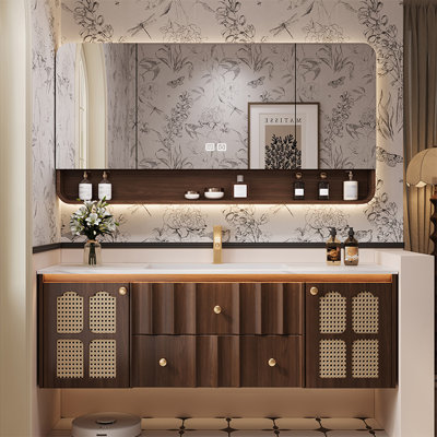 Fashionable antique retro bathroom cabinet