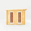 23ft x 10ft Studio Pent Log Cabin With Slatted Area With UPVC Windows & Doors (44mm)-105863345