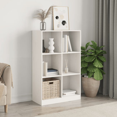 vidaXL Bookcase Storage Standing Bookshelf for Living Room Solid Wood Pine