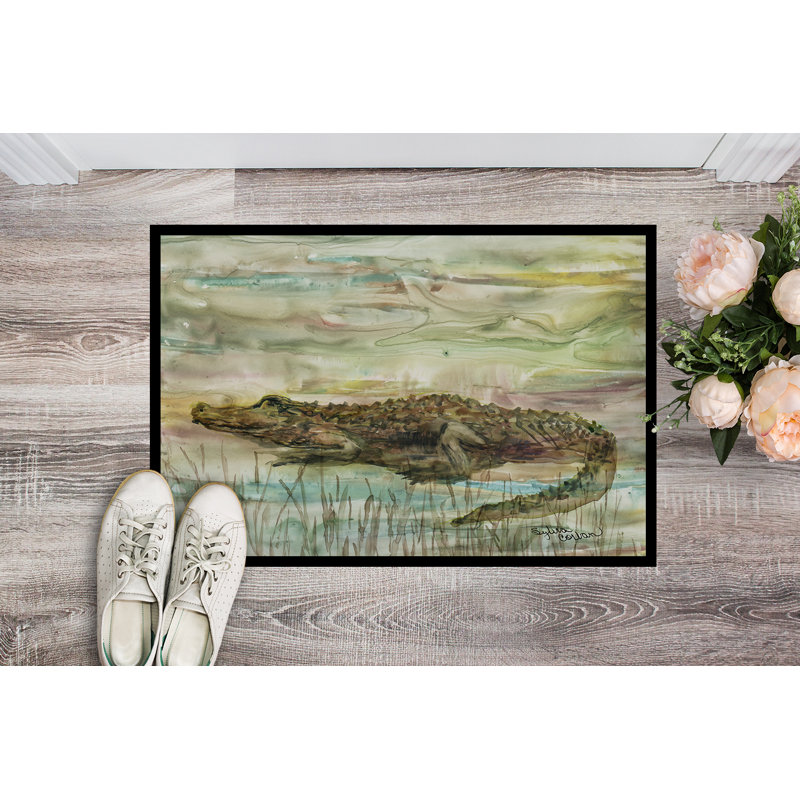 Salas Non-Slip Outdoor Doormat, Rectangle 1'5" x 2'2"
