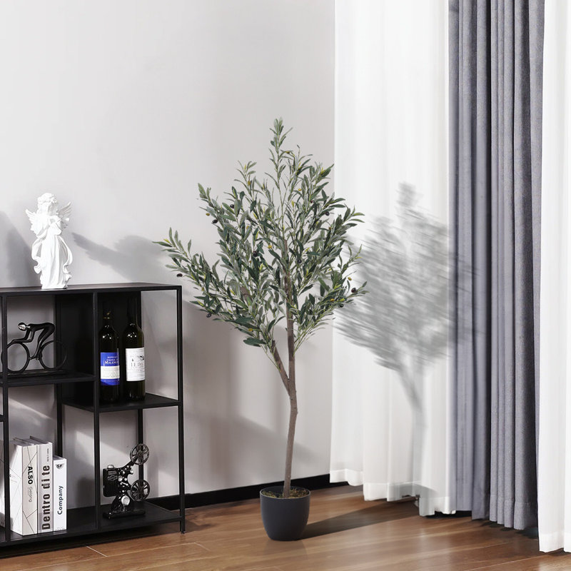 155cm Faux Olive Tree Tree in Freestanding