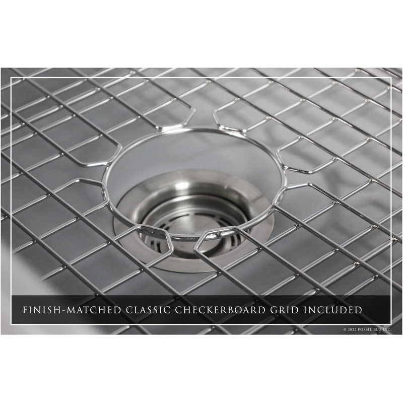 Luxury Solid Fireclay Farmhouse Sink, Stainless Steel Accessories