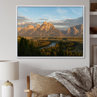 «Alaska Lake And Mountain Scenery II», reproduction sur toile