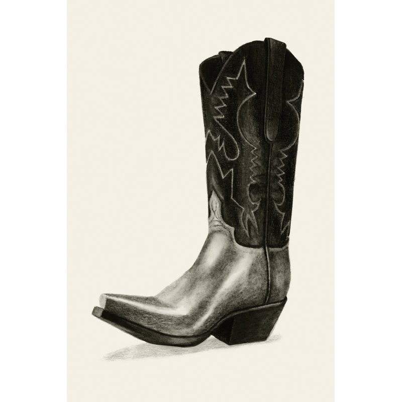 Shiny Boots II by Grace Popp - Painting Print, Black Floater Framed, 122 cm H x 81 cm W
