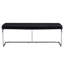 Banc à langer noir en métal argenté Caractéristique charmante - Chaise en cuir Pu pour différentes pièces Guide d'assemblage et d'installation simple inclus avec structure attrayante