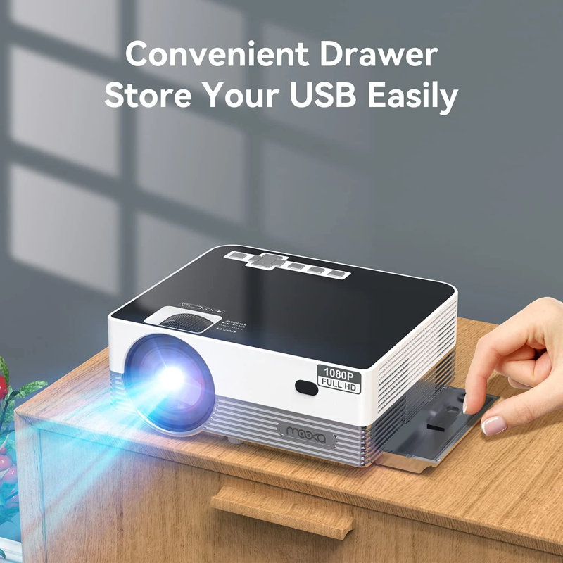 TONWIN Home Theatre Projector 8500 Lumens Portable Projector with Remote Included