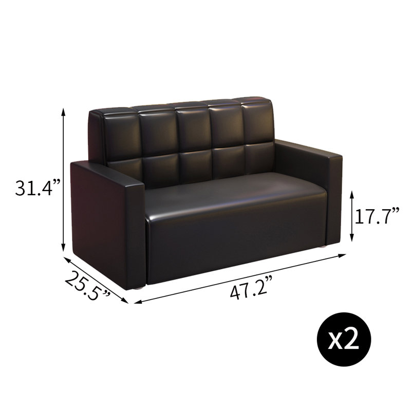 Banc de restaurant moderne et simple. Banc rembourré en similicuir