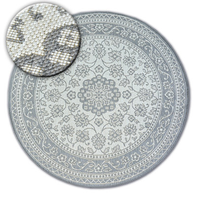 Round Mikado Moroccan 120cm X 120cm Indoor / Outdoor Area Rug