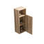 Armoire latérale flottante en chêne brut et chêne brut, armoire de rangement murale pour petits espaces