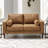 60'' Faux Leather Loveseat