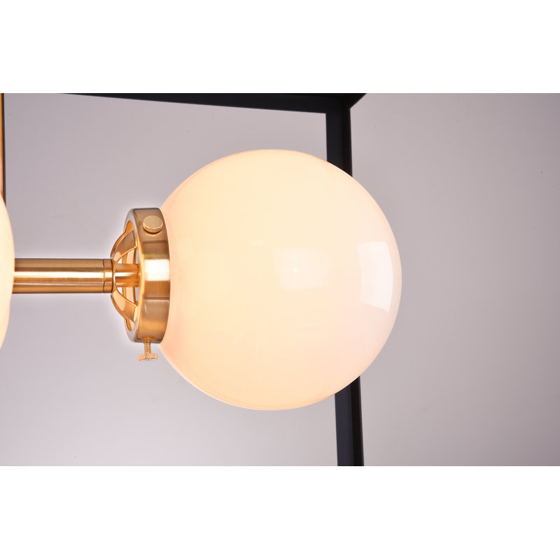 Lustre rectangulaire moderne 8 lumières Edmondo