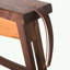 Chaise berçante en bois massif cerisier noir