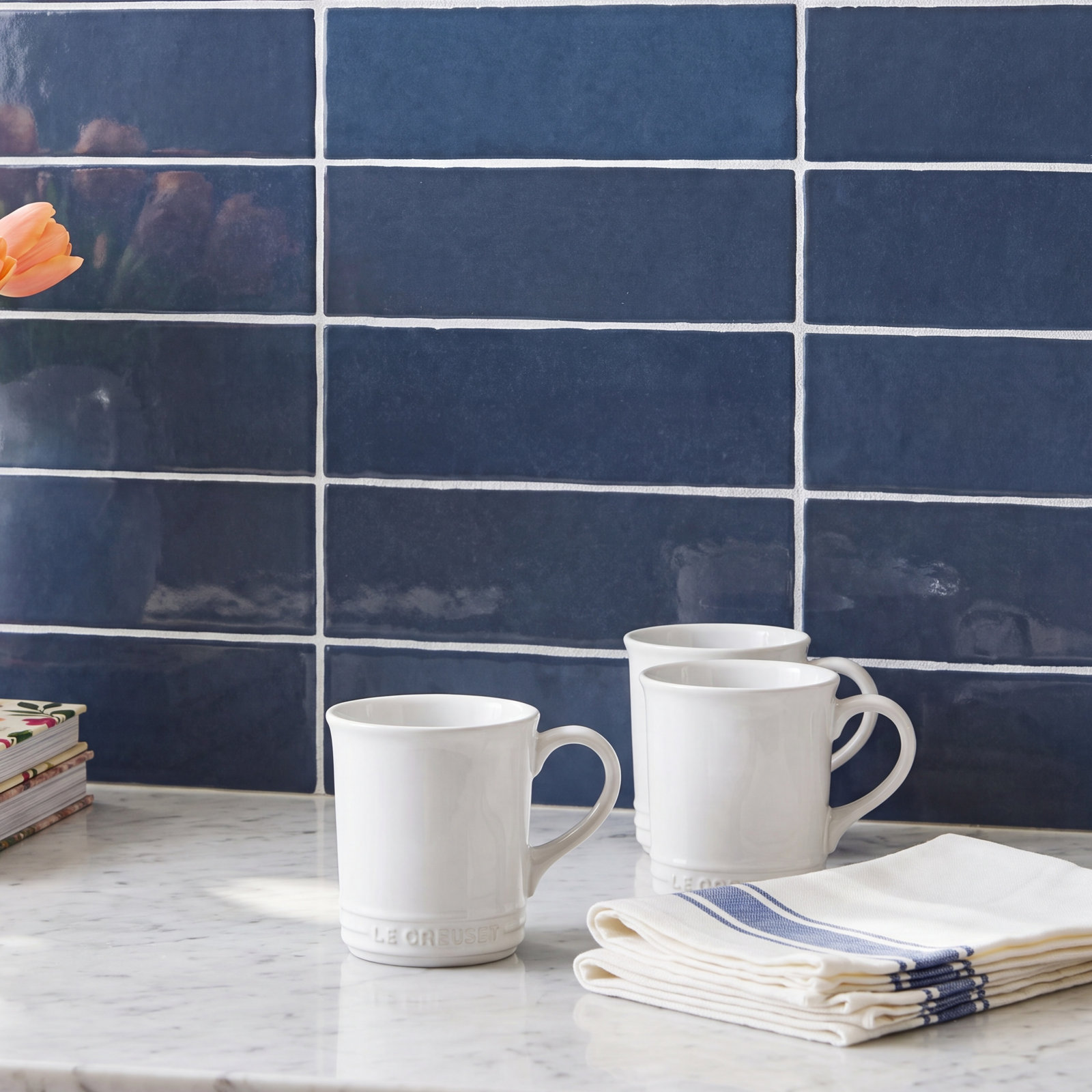 Cloe 2.5" x 8" Ceramic Tile, Blue