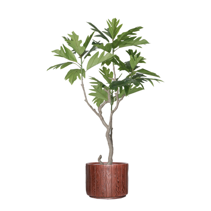 72'' Faux Fiddle Tree Tree in Pot