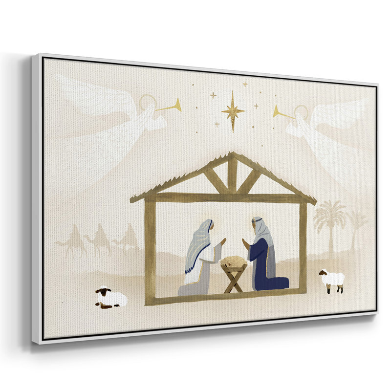 Away In A Manger Collection A, H 17 po x l 25 po x P 2 po, Blanc