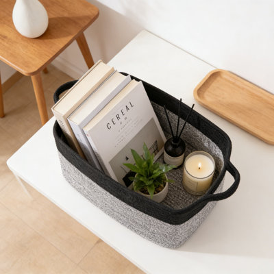 Large Woven Storage Basket For Blankets, Toys, And Laundry, Multi-Purpose Organizer Bin With Handles For Living Room, Bedroom, Or Nursery