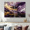 Mauve et or liquide Magic I - grand art abstrait mural 2 panneaux