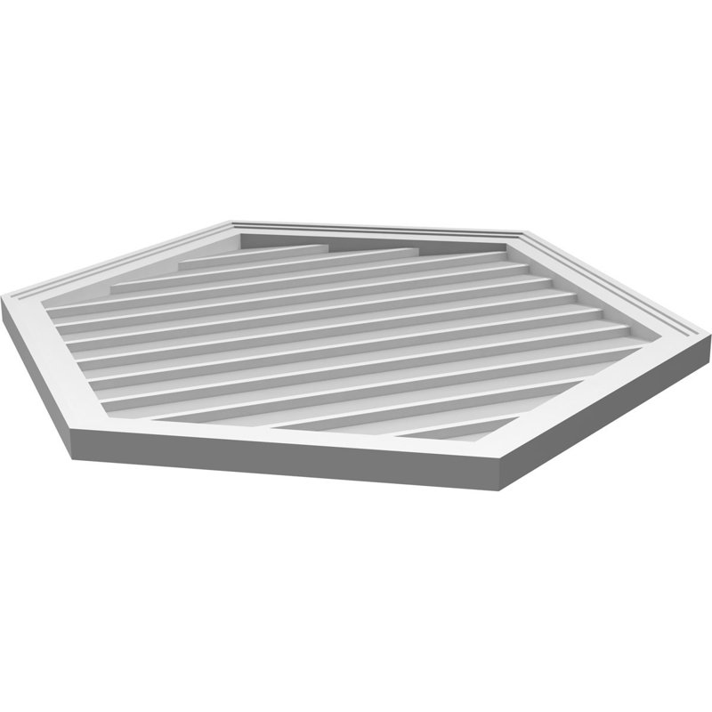 Ventilé vertical à pignon vertical 7/12 po, H 1,5 po x l 32 po x L 38 po