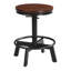 Ensemble de tabourets de bar, tabourets de bar réglables en métal avec repose-pieds