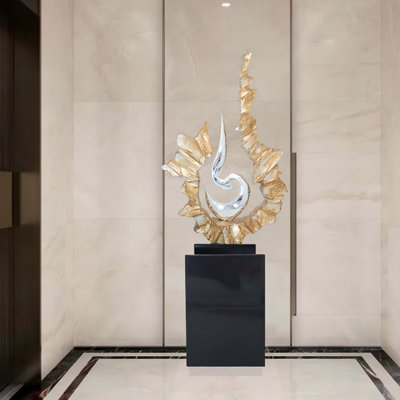 Modern Large Abstract Electroplated Ornament