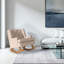 Chaise berçante capitonnée en tissu-63161924
