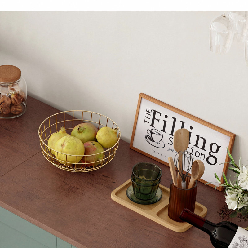 71'' Large Farmhouse Sideboard With Adjustable Shelves And 2 Large Drawers, Black