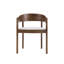 Maplen Walnut Effect Sold Wood Dining Chair-327615908