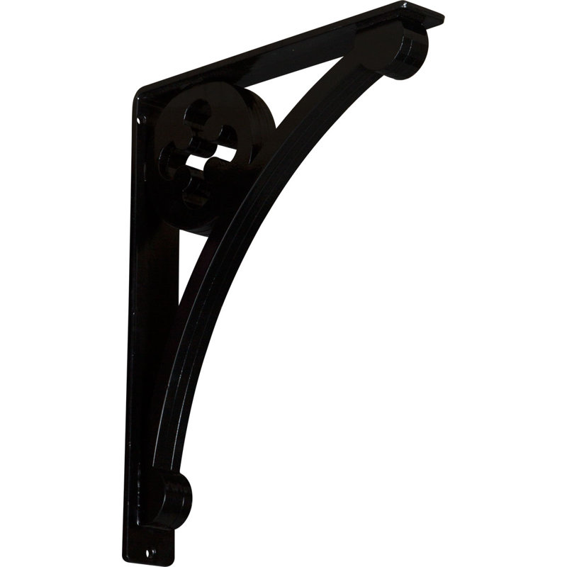 Support en fer forgé Crawley, 2 po x 15 po