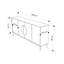 Chani Modern Wide Sideboard Display Unit 180cm-129709420