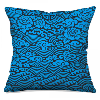 Coussins décoratifs Blue Asian